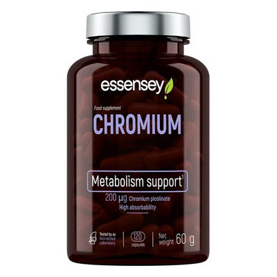 Essensey Chromium Picolinate Dietary Supplement For Normal Metabolism 120 Capsules