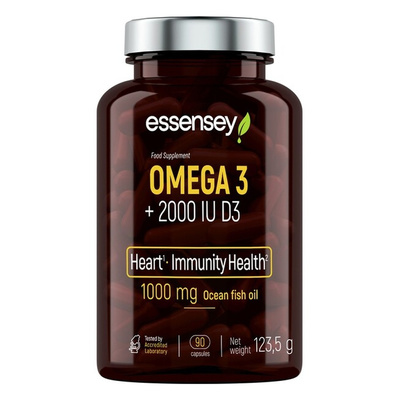 Omega 3 + 2000IU D3 - 90 caps