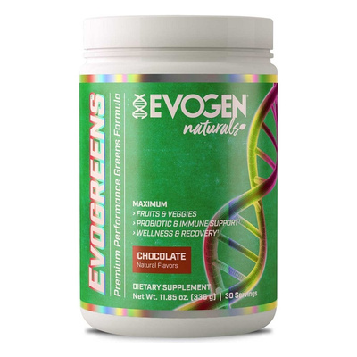 Evogen Evogreens Naturals, Chocolate - 336g