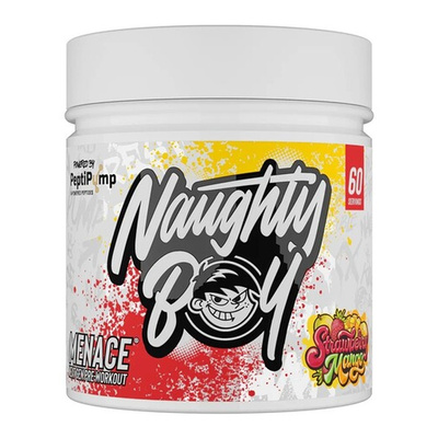 Naughty Boy Menace V2 Pre-Workout for Energy Pump and Focus Strawberry Mango 420g