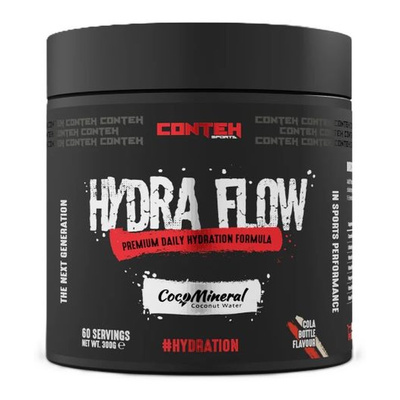 Conteh Sports Hydra Flow Electrolyte Powder for Hydration Cola Bottle 300g