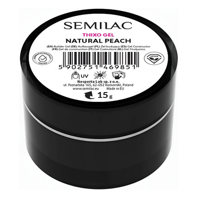 Semilac Thixo Builder Gel - Natural Peach 15g