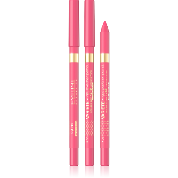 Eveline Variete Waterproof Gel Eyeliner Pencil No 09 Pink 1 Piece