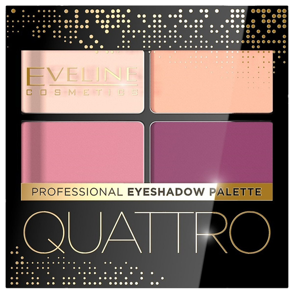 Eveline Quattro Professional Eyeshadow Palette Eyeshadow with Applicator 03 3.2g