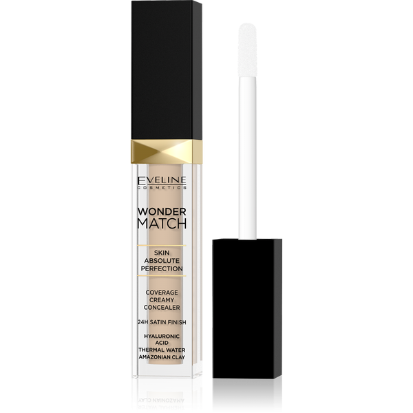 Eveline Wonder Match Light Liquid Concealer with Hyaluronic Acid No. 25 Sand Nude 7ml