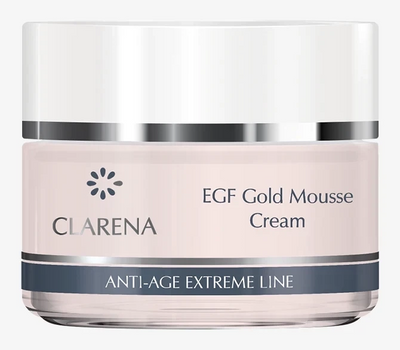 Clarena EGF Golden Line Rejuvenating Anti Wrinkle Gold Mousse Cream for Mature Skin 50ml