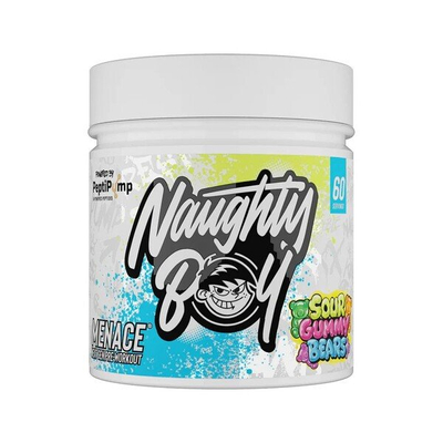 Naughty Boy Menace V2 Pre-Workout For Energy and Focus Sour Gummy Bear 420g
