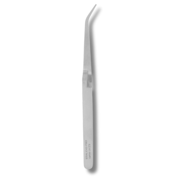 Staleks Pro Expert 31 Type 2 Reverse Action Tweezers For Nail Modeling And C-Curve Clamping 1pc