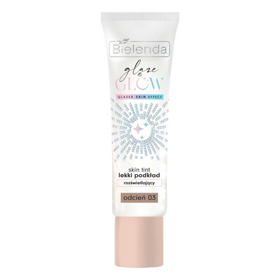 Bielenda GLAZE & GLOW, skin tint light illuminating foundation, shade 03, 30g