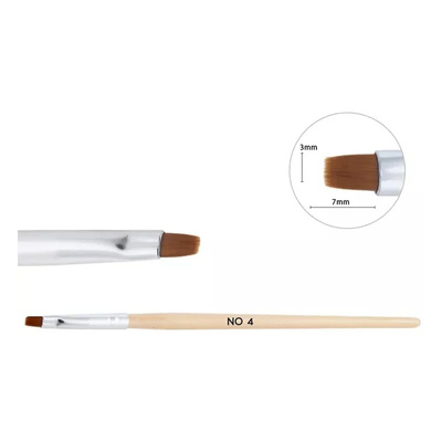 Neonail Wooden Gel Brush No. 4 1 Piece