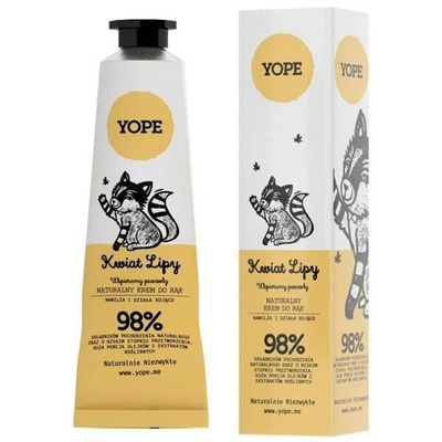 Yope Natural Moisturizing and Soothing Hand Cream with Linden Extract 50ml