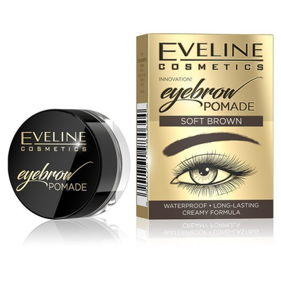 Eveline Eyebrow Pomade Waterproof Soft Brown 1 Piece