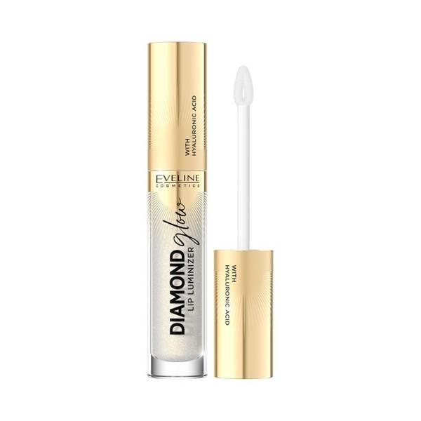 Eveline Diamond Lip Glow Lip Gloss with Hyaluronic Acid No. 07 Golden Dust 4.5ml