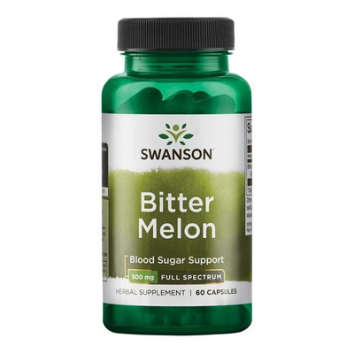 Swanson Bitter Melon 500mg for Normal Blood Sugar Levels 60 Capsules