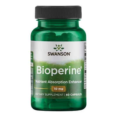 Swanson Bioperine 10mg Supporting Digestion and Metabolism 60 Capsules