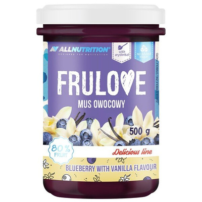 Allnutrition Frulove Mousse Blueberry with Vanilla A Healthy Fruit Spread 500g