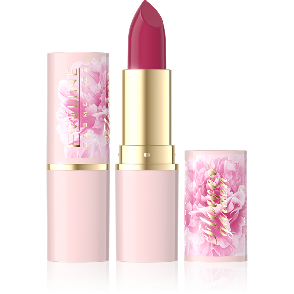 Eveline Flower Garden Moisturizing Lipstick No. 3 Vit. E Hyaluronic Acid Vegan 1 Piece