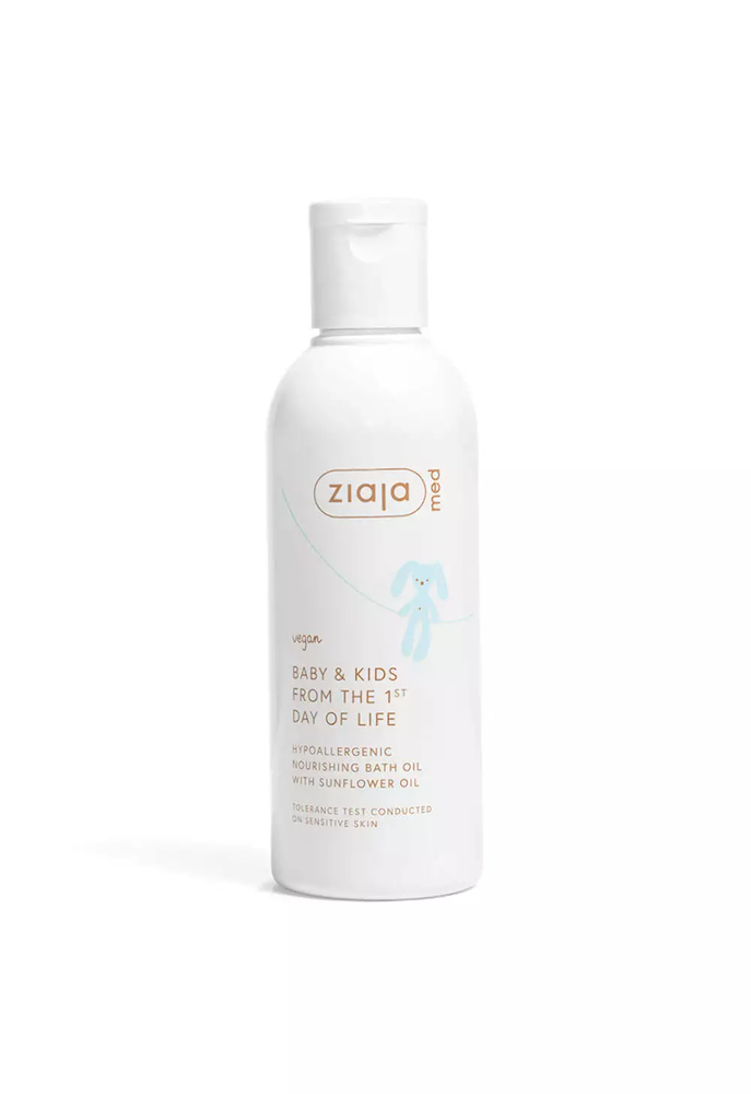 Ziaja Med Baby & Kids Hypoallergenic Oily and Cleansing Bath Oil 200ml Best Before 31.07.26