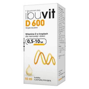 Ibuvit D 600 Vitamin D for Children and Babies Drops with Dispenser 10ml