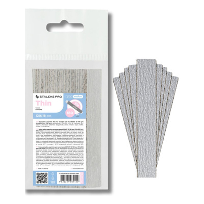 Staleks Pro Smart This PapmAm Disposable Replaceable Nail Files Straight Shape DFC-22-180 GRIT 50 Pcs