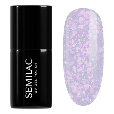Semilac Crushed Ice Hybrid Gel Polish 492 Icy Lavender Bliss 7ml
