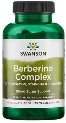Swanson Berberine Complex for Healthy Blood Sugar Support 90 Vcaps