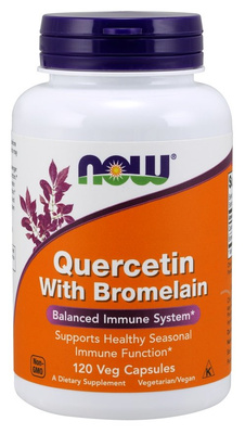 Now Foods Quercetin with Bromelain Immune Support 120 Capsules