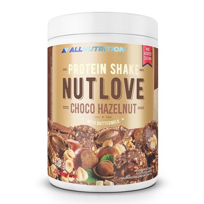 Allnutrition Nutlove Protein Shake Choco Hazelnut High-Protein Supplement 630g