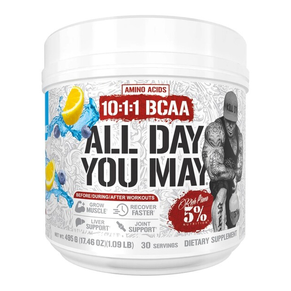 5% Nutrition AllDayYouMay Legendary Series, Blueberry Lemonade 495g