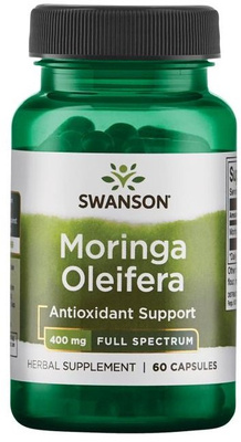 Swanson Moringa Oleifera 400mg for Digestion Support 60 Capsules