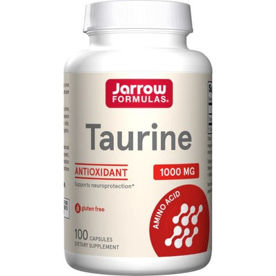 Jarrow Formulas Taurine 1000mg for Neuroprotection and Antioxidant Support 100 Capsules