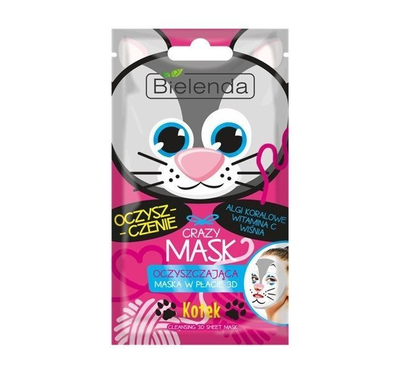 Bielenda Cleansing Face Mask with Vitamin C for Skin with Imperfections Kitten 1 Piece