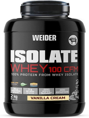 Weider Isolate Whey 100 CFM, Vanilla Cream - 2000g  