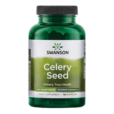 Swanson Celery Seed 500mg for Urinary System Support 180 Capsules