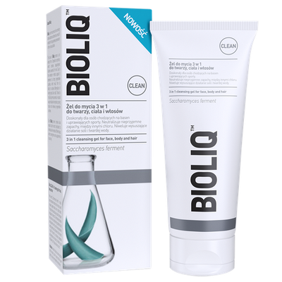 Bioliq Clean Body and Hair Cleansing Gel Neutralizes Unpleasant Smells 3in1 180 ml 