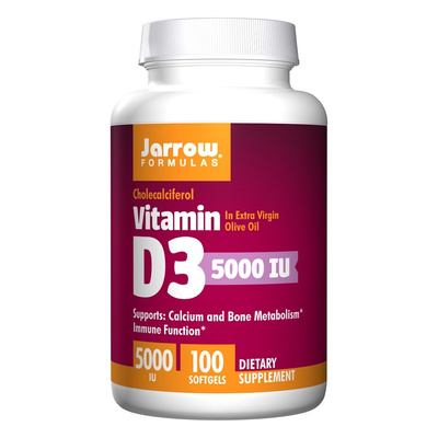 Vitamin D3, 5000 IU - 100 softgels