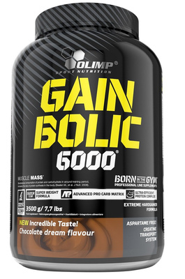 Olimp Gain Bolic 6000 Mass Gainer for Muscle Growth with Creatine Chocolate 3500g