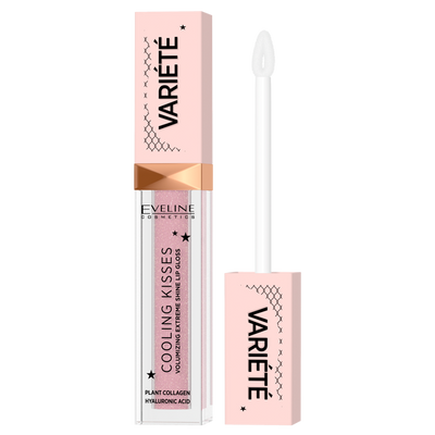 Eveline Variete Cooling Kisses Lip Gloss Increasing Lips Volume No. 02 Sugar Nude 6.8ml