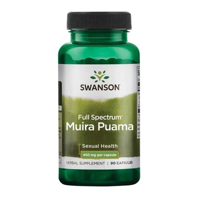 Swanson Full Spectrum Muira Puama 400mg for Vitality Support 90 Capsules