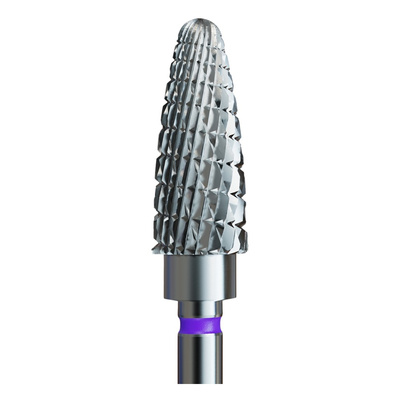 IQ Nails Tungsten Carbide Nail Drill Bit Pinecone Shaped Crosswise Cut 5mm Diameter for Manicure 274.134.050 1 Piece