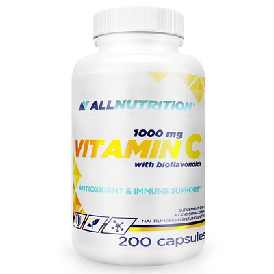 Allnutrition Vitamin C 1000mg with Bioflavonoids, supporting immunity, 200 capsules