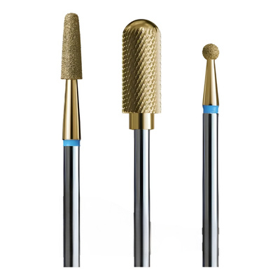 IQ Nails Home Spa Gold Drill Bits Gold Package of 3 Drill Bits