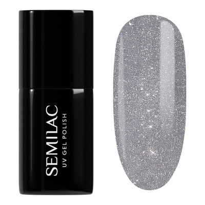 Semilac Magnetic Glow Cat Eye UV/LED Soak Off Hybrid Gel Nail Polish - 334 Silver Lavender 7ml