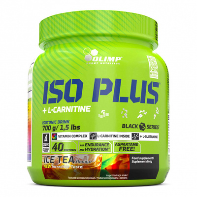 Olimp Iso Plus Isotonic Drink Powder for Hydration and Endurance Ice Tea Flavour 700g