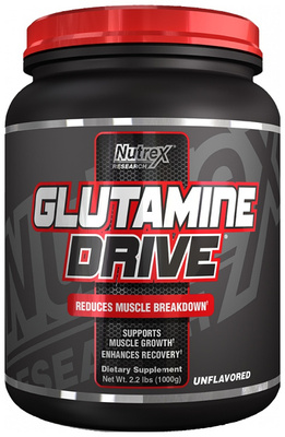 Nutrex Glutamine Drive Unflavored Glutamine Powder for Muscle Recovery 1000g