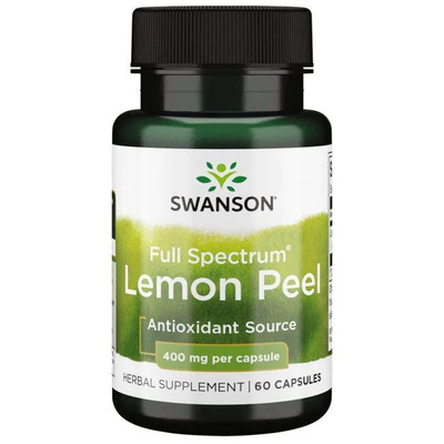 Swanson Lemon Peel 400mg for Antioxidant Support 60 Capsules