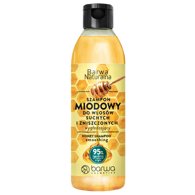Barwa Natural Smoothing Honey Shampoo for Dry and Damaged Hair 300ml