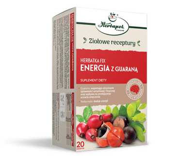 Herbapol Fix Tea Energy with Guarana for Tiredness Reduction 20x3g