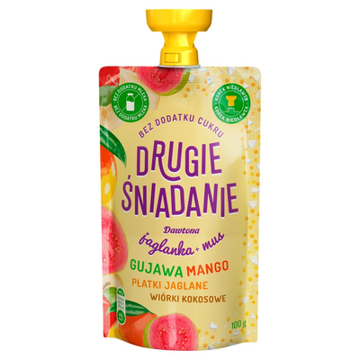 Dawtona Second Breakfast Guava + Mango Mousse with Millet Flakes + Coconut 100g