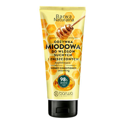 Barwa Natural Smoothing Honey Conditioner for Damaged & Brittle Hair 200ml
